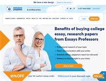 Tablet Screenshot of essaysprofessors.com